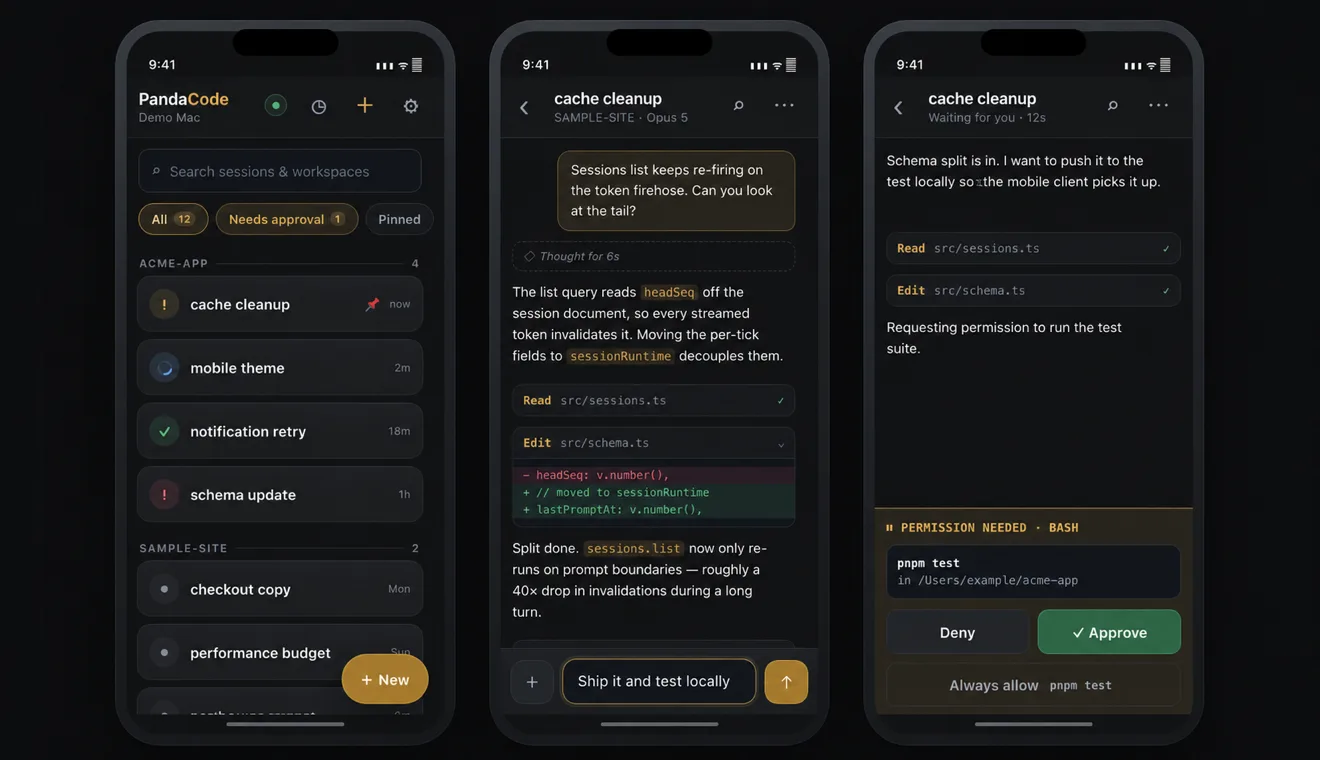 Panda Code — iPhone